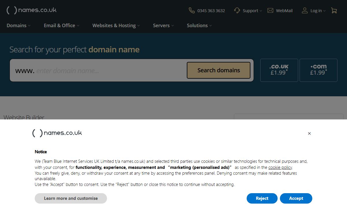Domain Names | Email | Websites | Web Hosting | names.co.uk