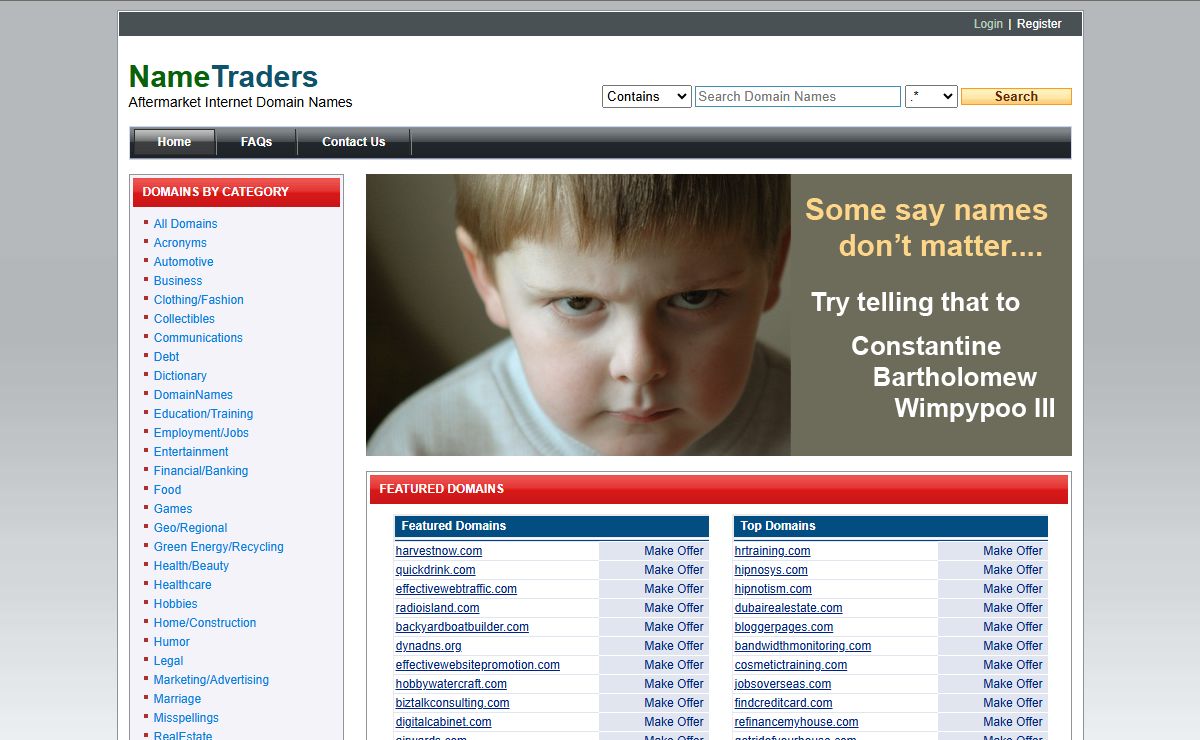 NameTraders - Domain Names for Sale