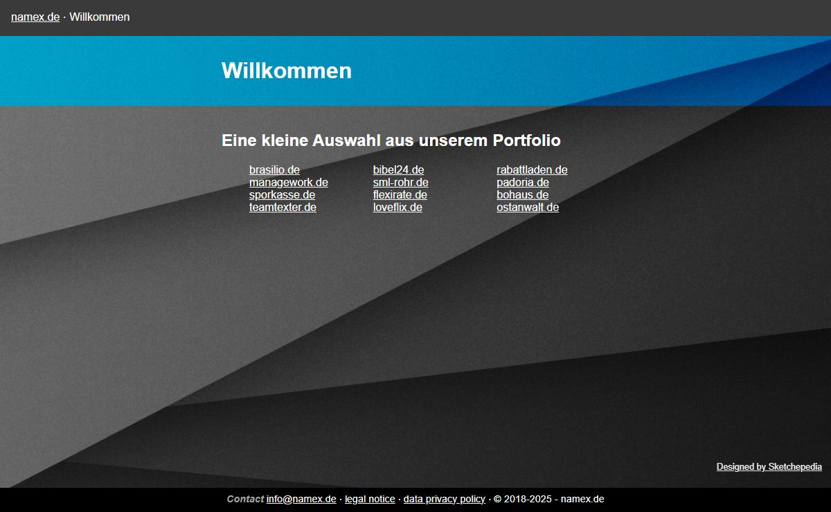 namex.de ⋅ Willkommen
