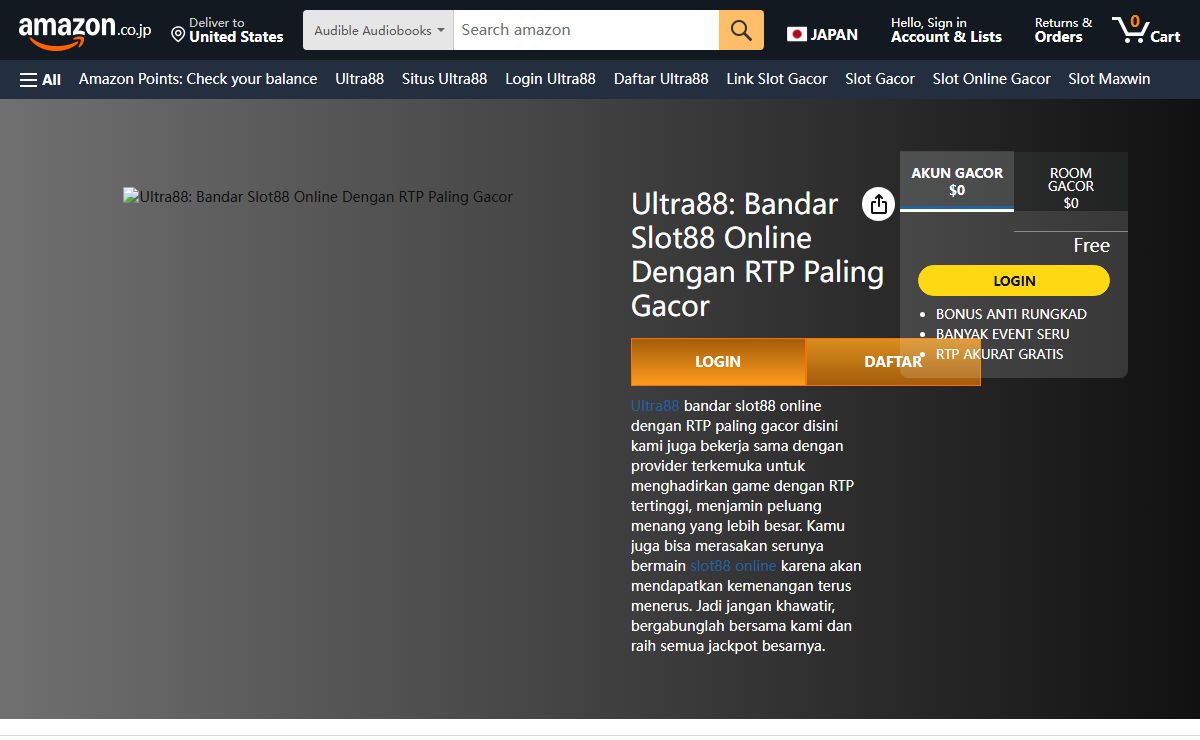 Ultra88: Bandar Slot88 Online Dengan RTP Paling Gacor