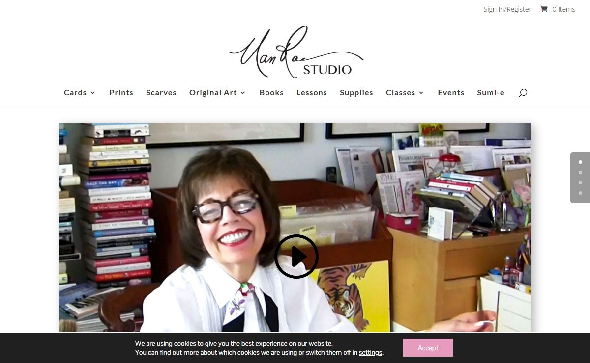 Artist Nan Rae - Cards, Prints, Online Brush Painting Classes and Supplies