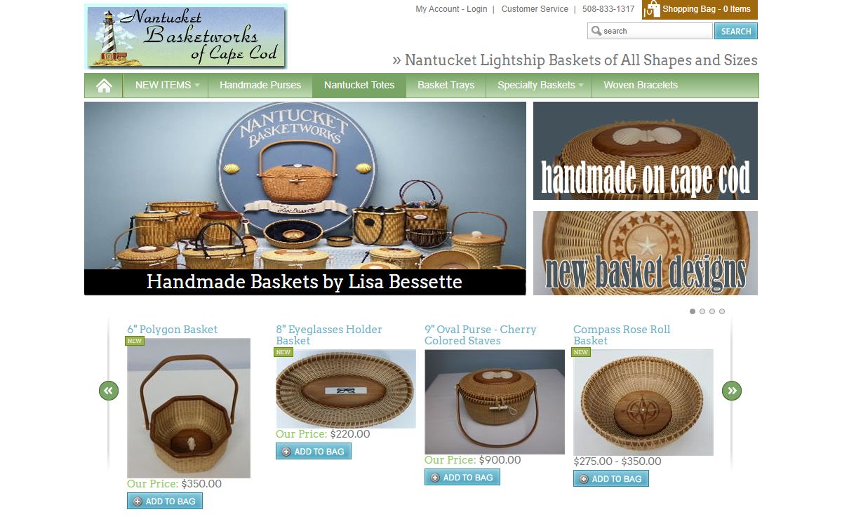 Handmade Nantucket Lightship Baskets | Specialty baskets, purses, handbags, tote bags by Lisa Bessette