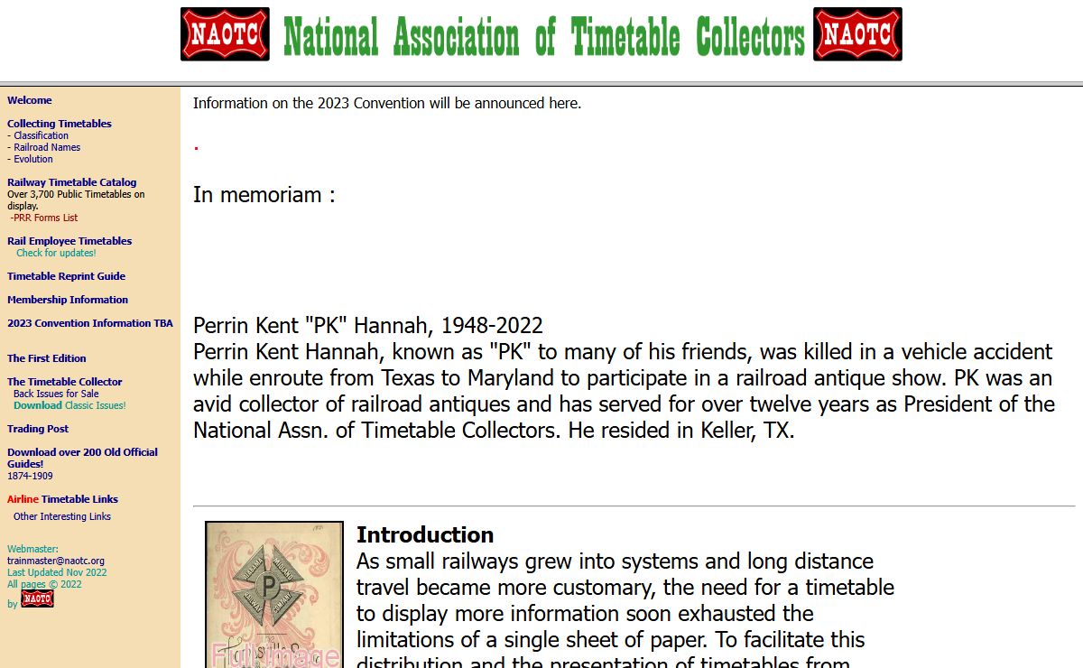 National Association of Timetable Collectors
