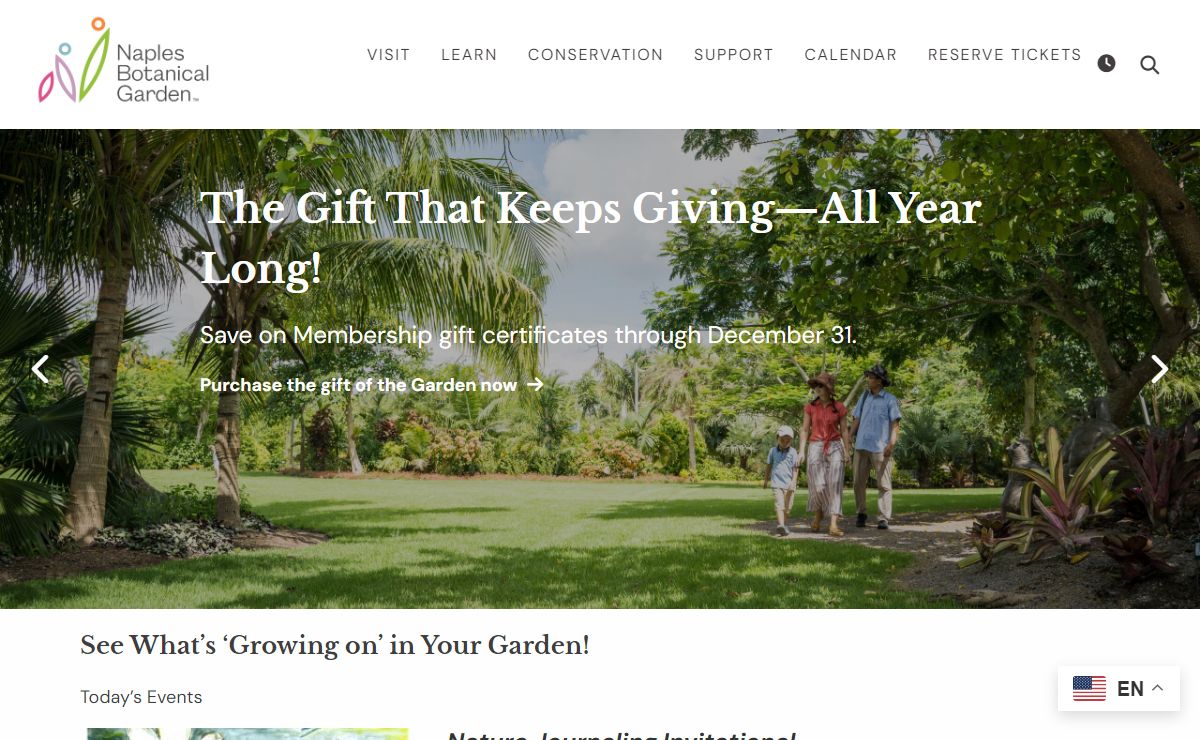 Homepage | Naples Botanical Garden