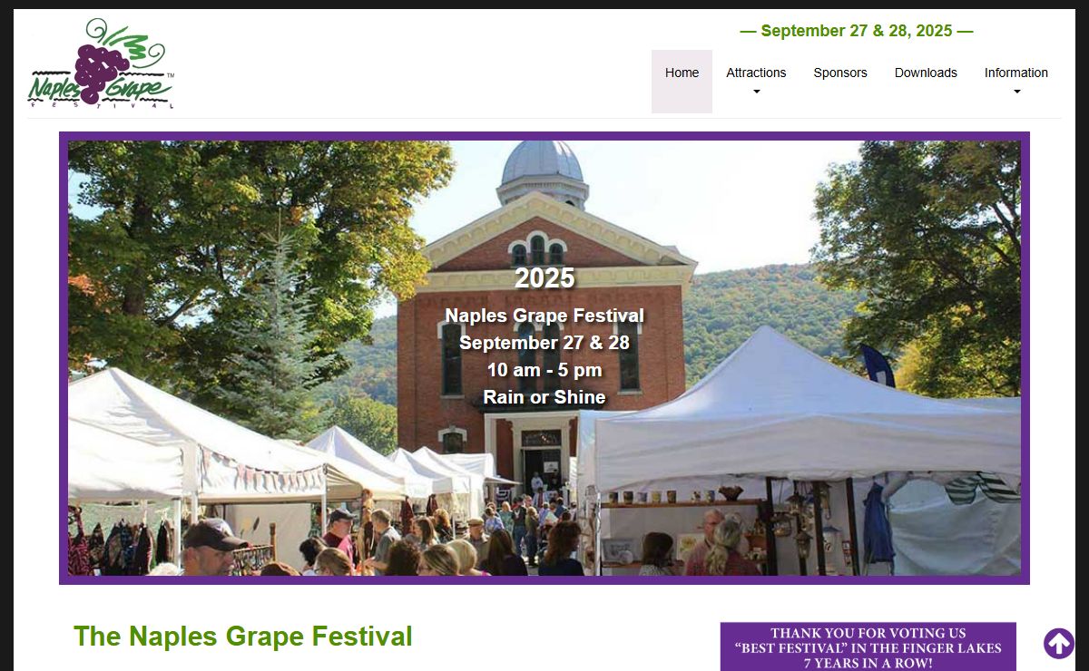 Naples Grape Festival : Naples, NY
