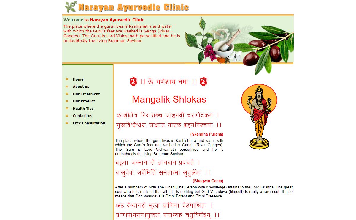 Welcome to Narayan Ayurvedic Clinic