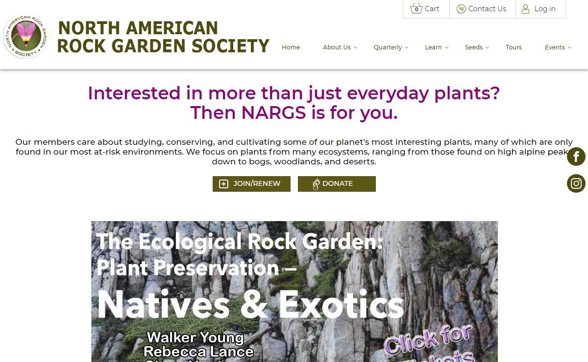 frontpage | North American Rock Garden Society