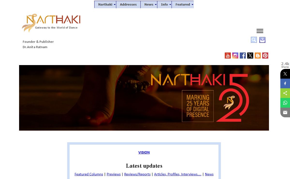 Narthaki - Indian dance online
