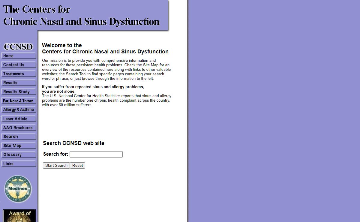 Center for Chronic Nasal and Sinus Dysfuction