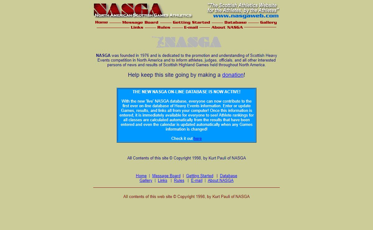 NASGA - North American Scottish Games Athletics