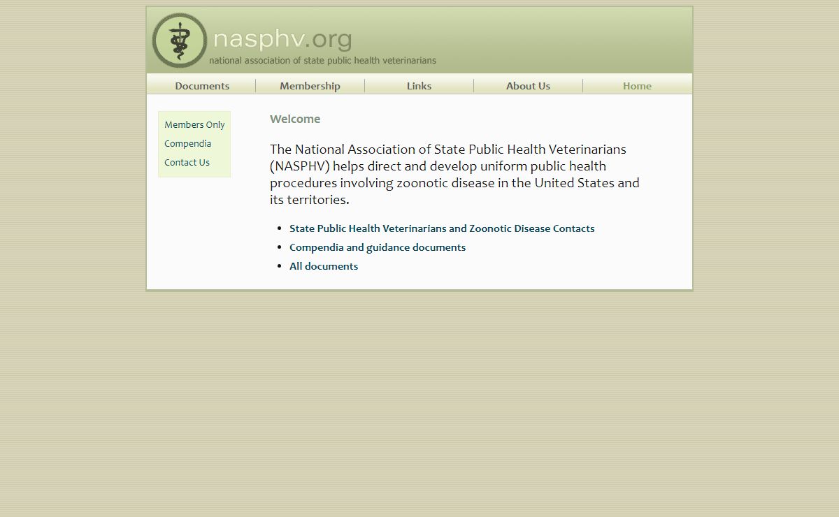 NASPHV - National Association of Public Health Veterinarians