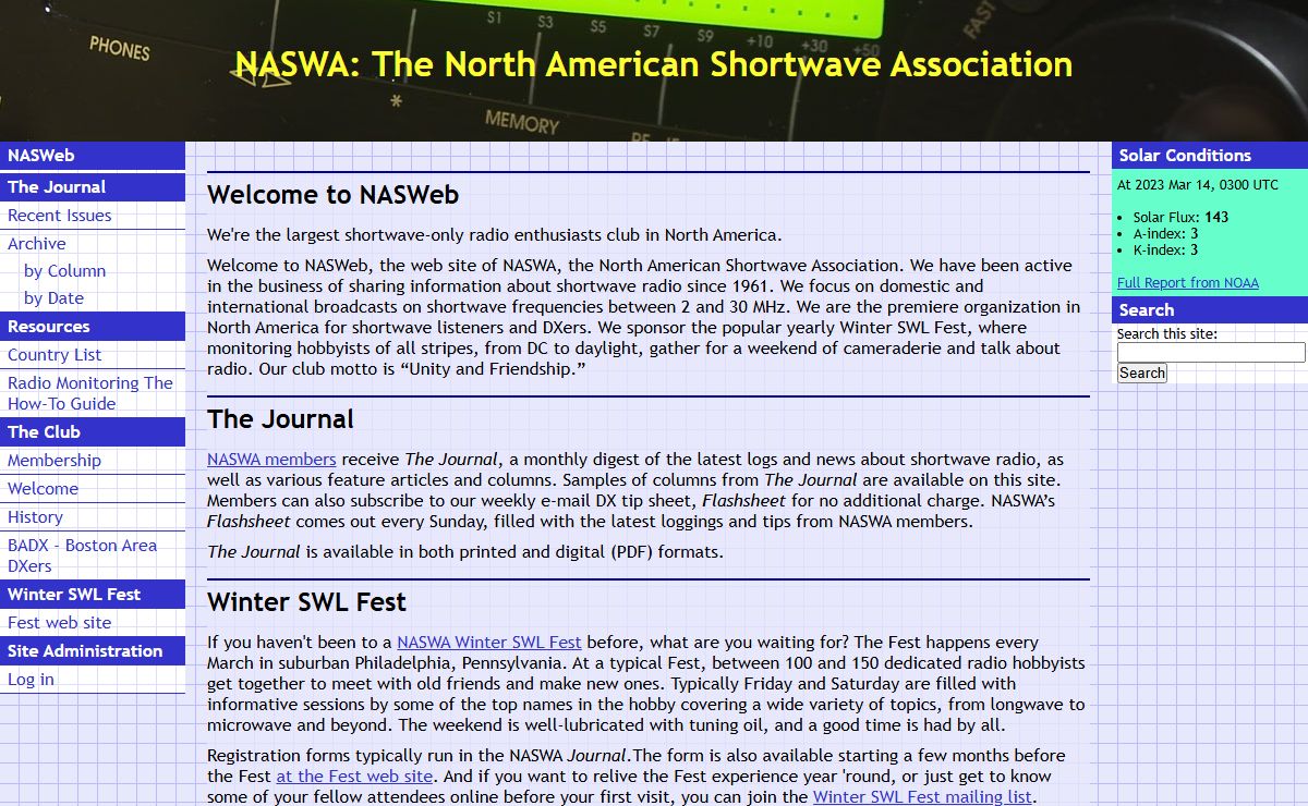 Shortwave Radio - NASWA: The North American Shortwave Association