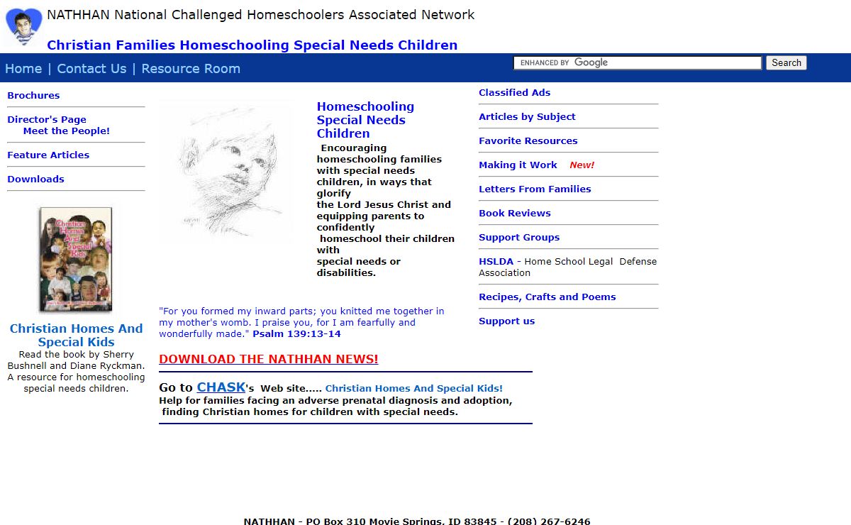 Homeschooling special needs children
