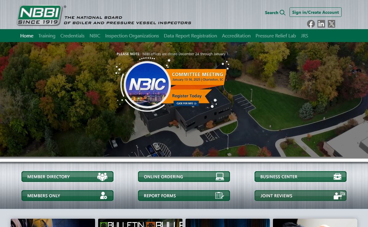 NBBI - The National Board of Boiler and Pressure Vessel Inspectors