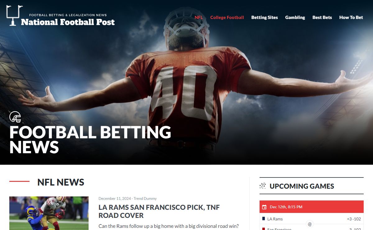 Football Betting News - National Football Post