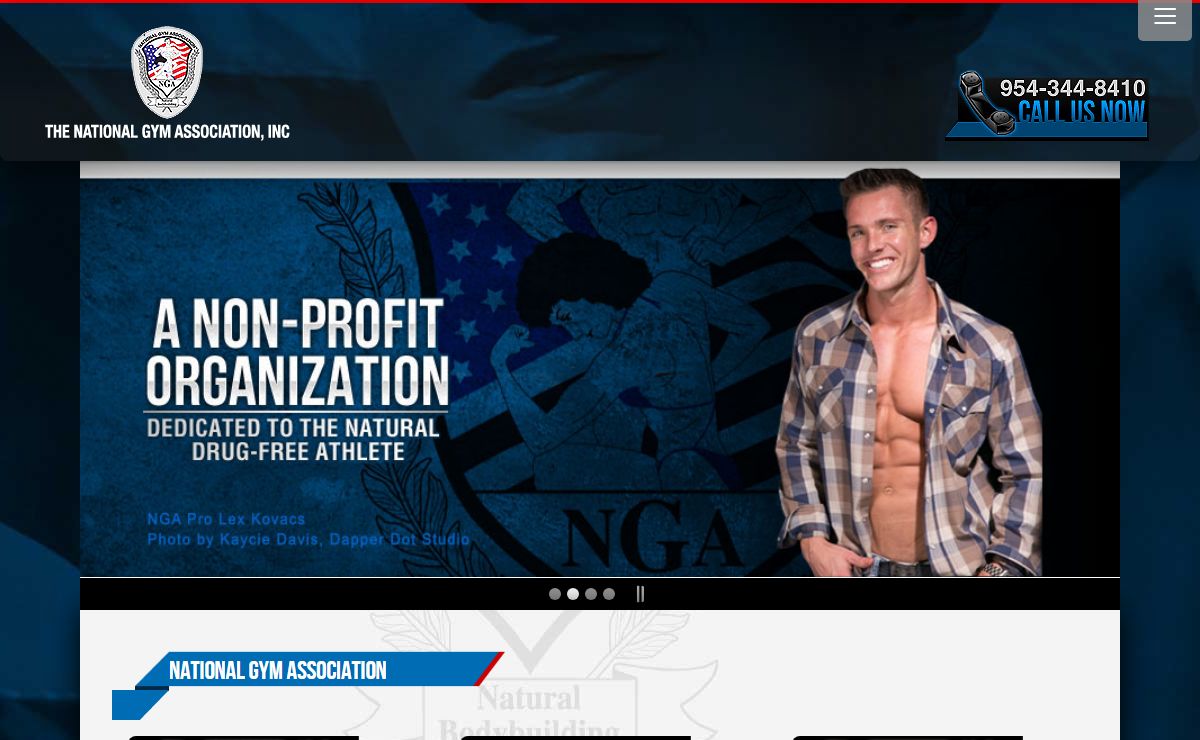 NGA – National Gym Association - Natural Athletes - Bodybuilding Contests - Professional Fitness Trainer Courses