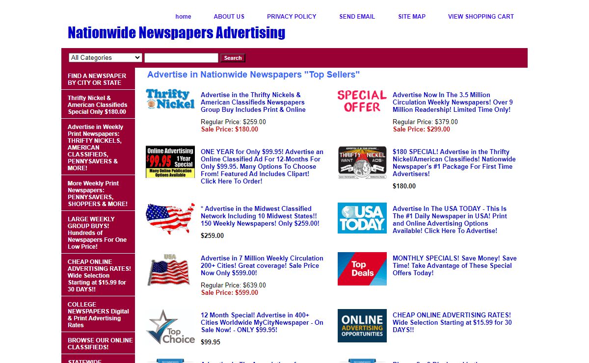 Nationwide Newspapers Advertising