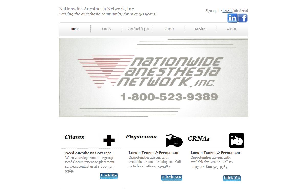 Nationwide Anesthesia Network, Inc. - Specializing In Anesthesia Staffing for over 27 years!
