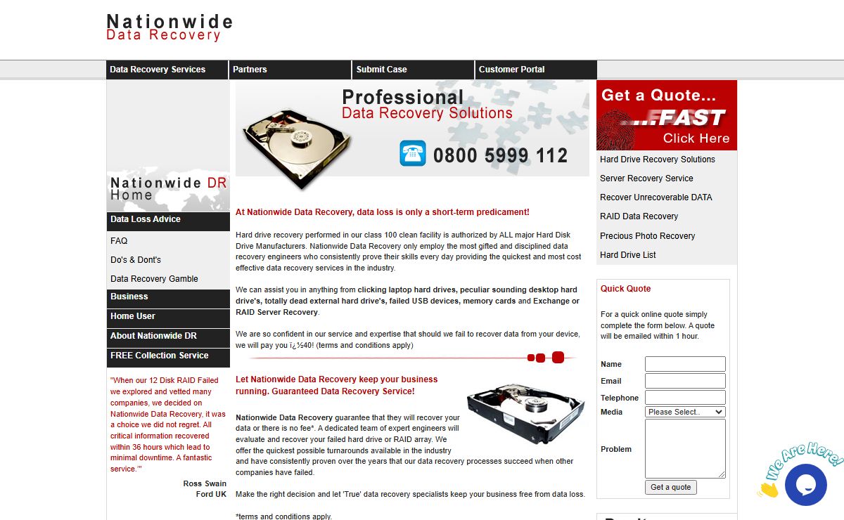 Data Recovery London, Nationwide Unrecoverable Professional London Data Recovery Services