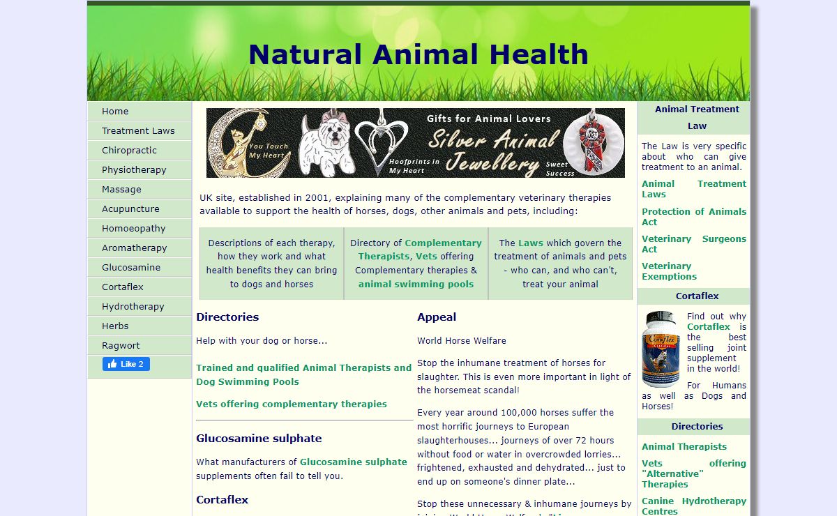 Natural Animal Health: Complementary Therapies for pets - horses, dogs and other animals