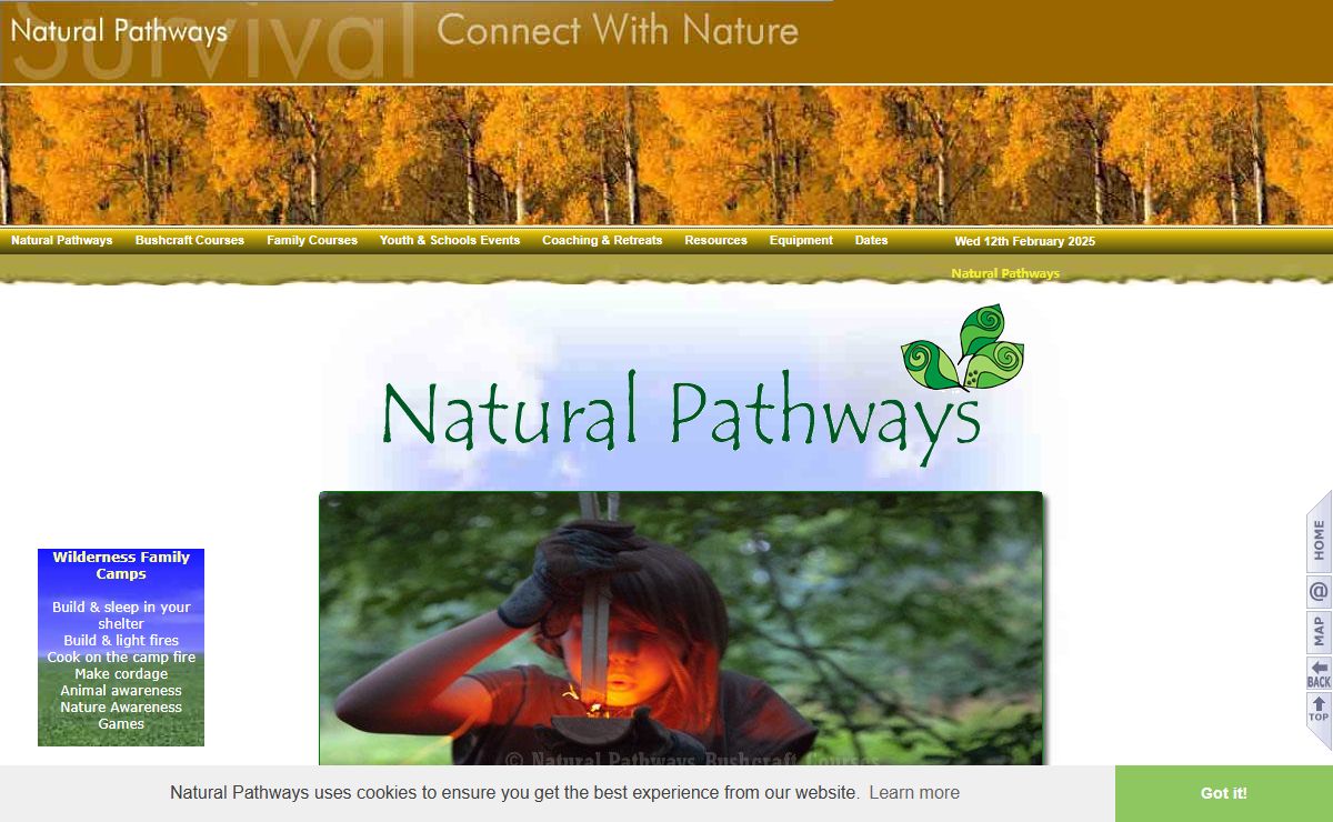 Bushcraft Courses by Natural Pathways - Kent UK