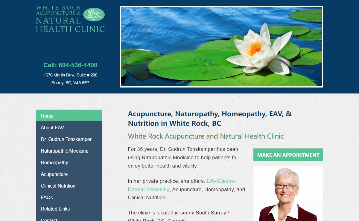 Acupuncture, Naturopathy, Homeopathy, EAV, Health Clinic White Rock BC