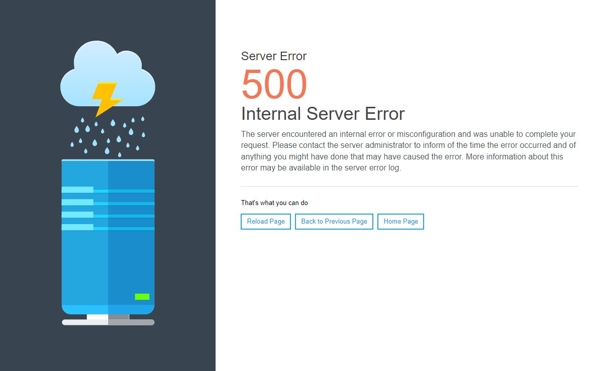 500 Internal Server Error
