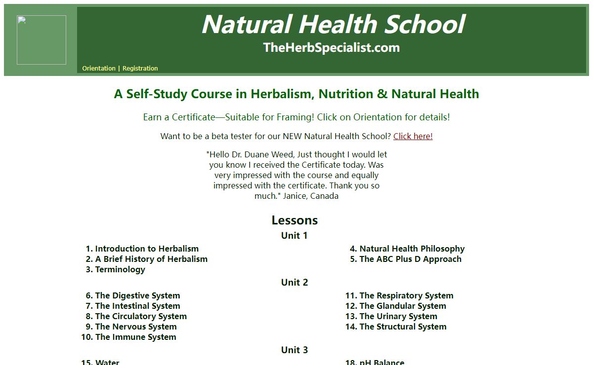 Natural Health School