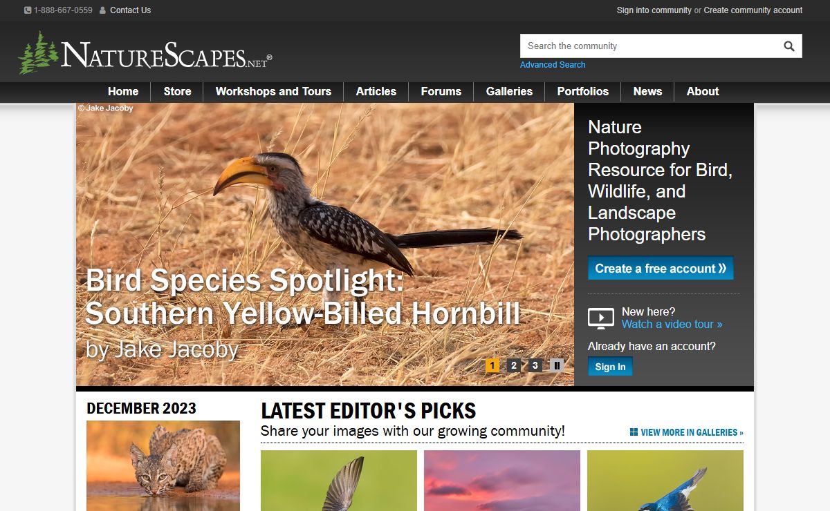 Nature Photography Resource for Bird, Wildlife, Landscape Photographers