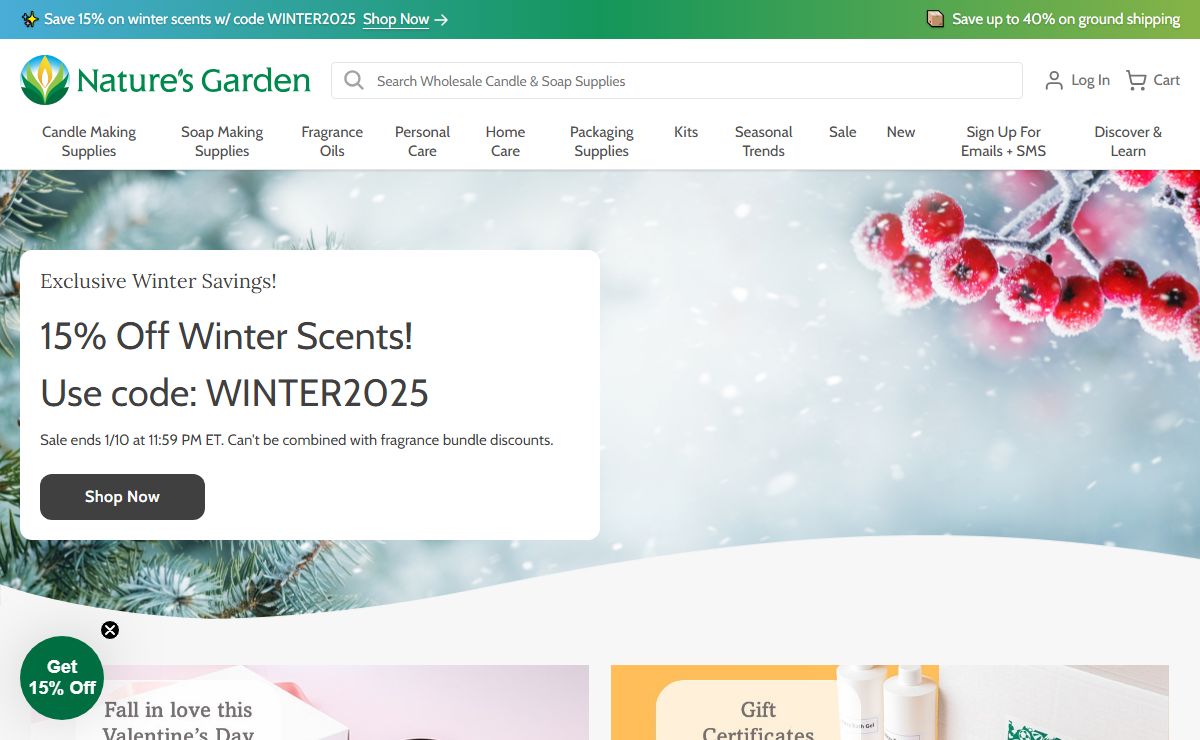 Candle Making Supplies, Soap, & DIY Cosmetic Making | Nature's Garden