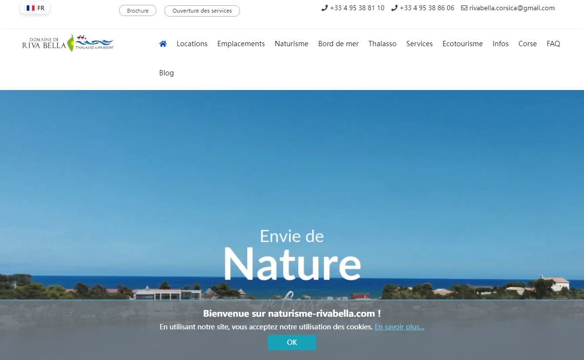 Camping naturiste Corse : votre domaine naturiste Riva bella en Corse