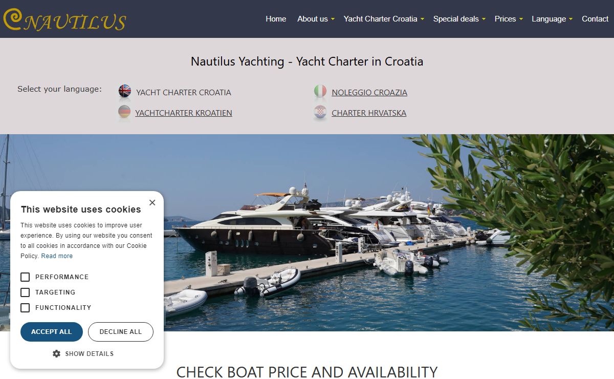 Yacht Charter Croatia Noleggio Croazia Kreuzfahrten Kroatien Yachtcharter Kroatien charter Hrvatska motor yacht boat charter Croatia bareboat charter Dalmatia Adriatic bootcharter Dalmatien