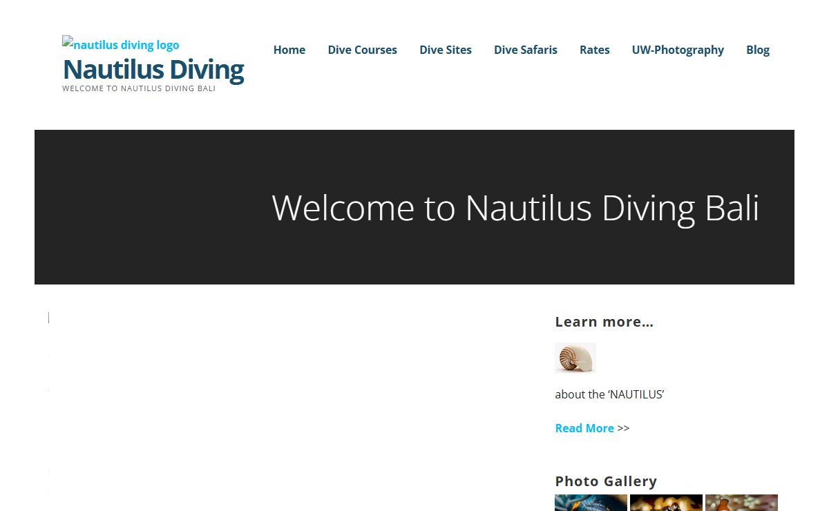 Welcome to Nautilus Diving Bali - Nautilus Diving
