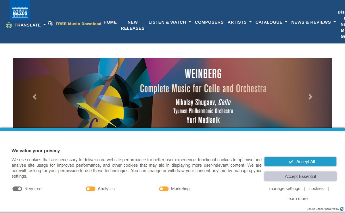 Classical Music | Naxos - The World’s Leading Classical Music Label | Buy, Stream or Download