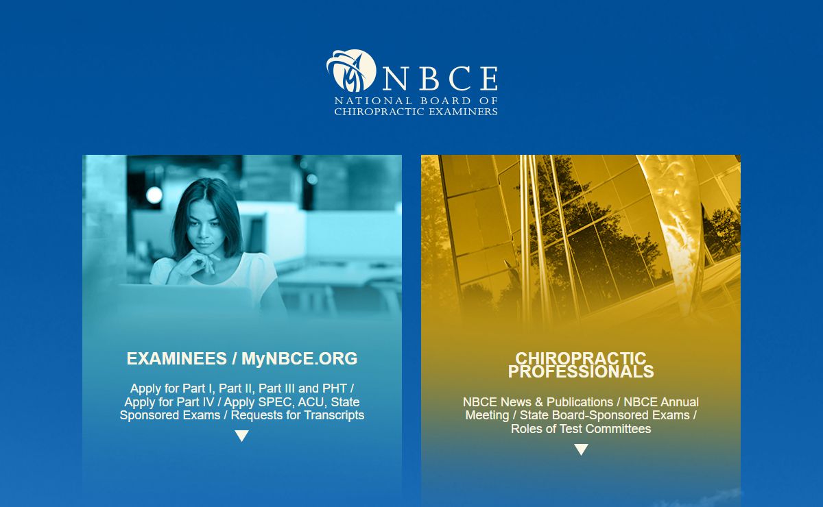 Portal NEW - National Board of Chiropractic Examiners