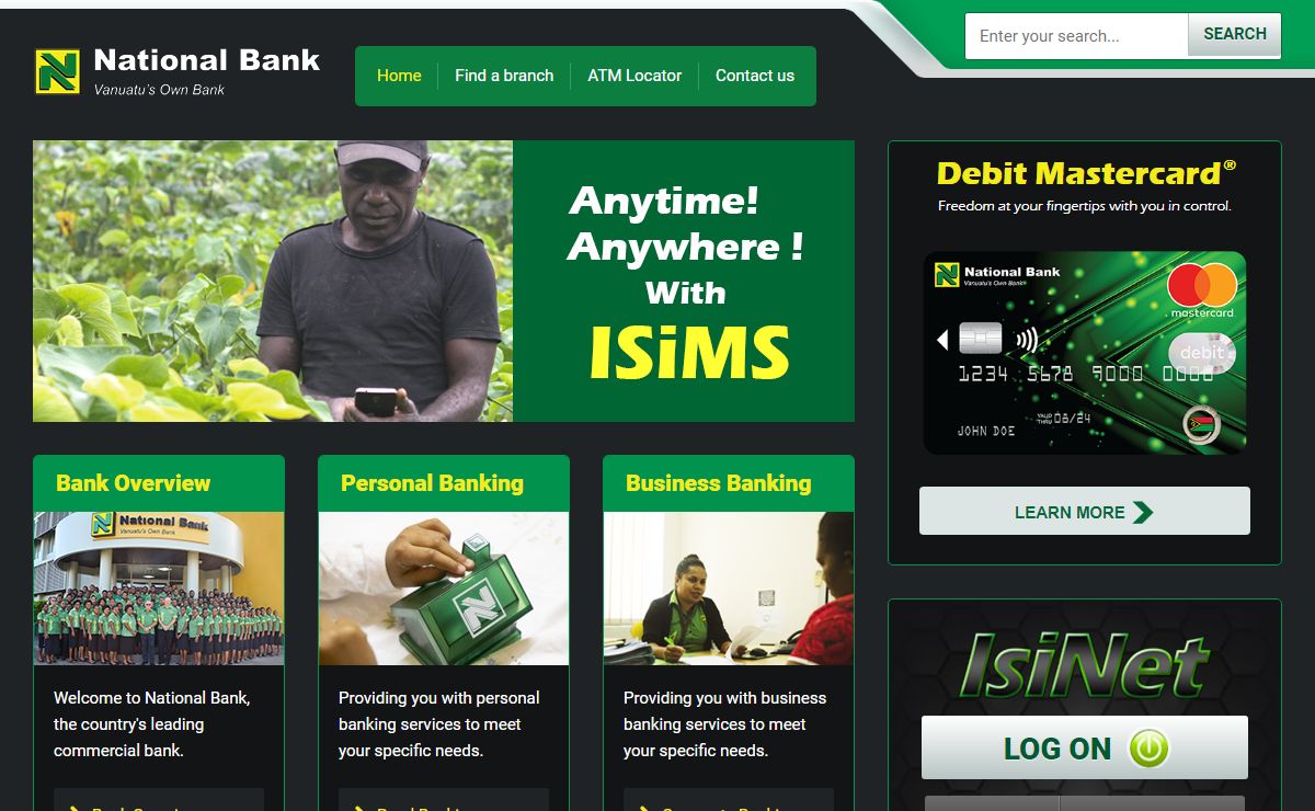 Welcome to the National Bank of Vanuatu - National Bank of Vanuatu