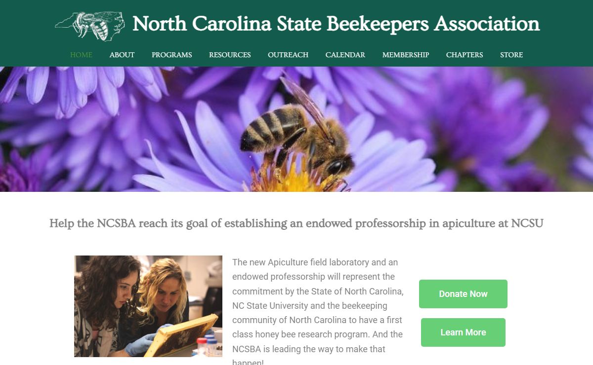 Home of the North Carolina State Beekeepers Association – The North Carolina State Beekeepers Association