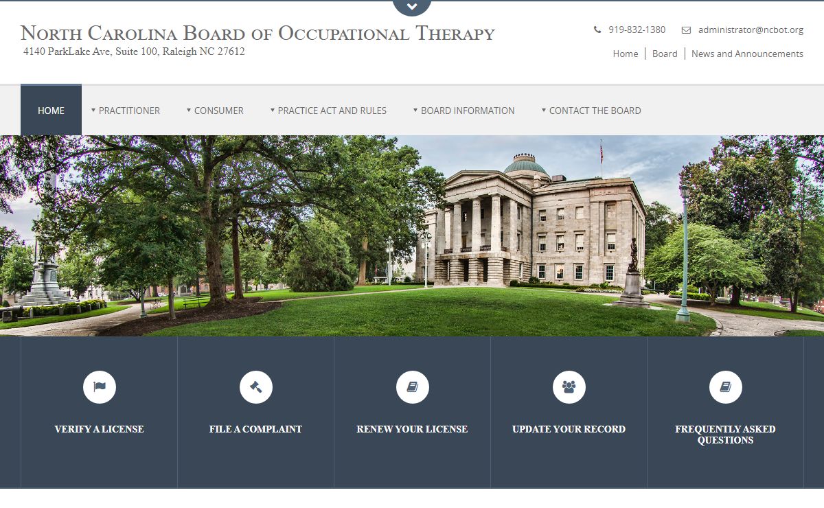 North Carolina Board of Occupational Therapy