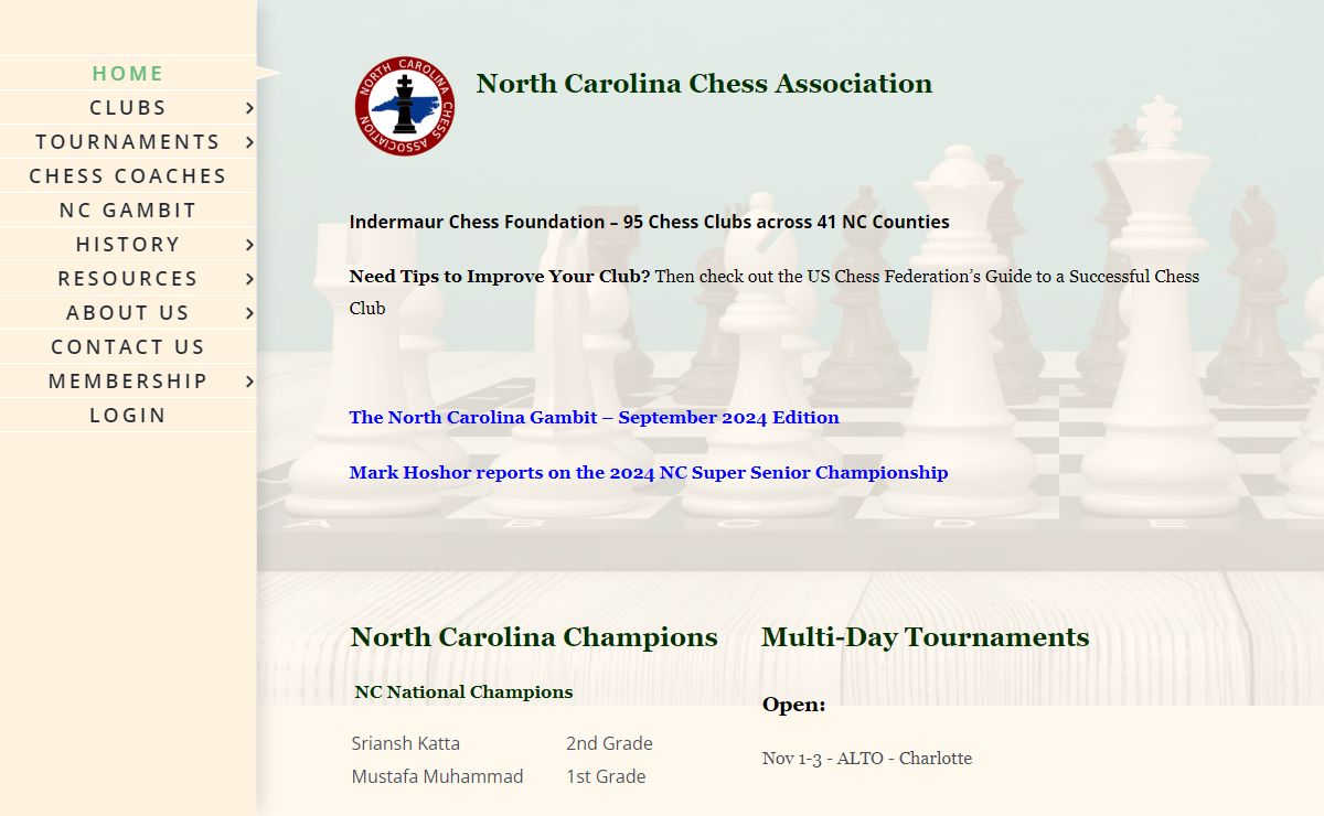 Home - North Carolina Chess Association