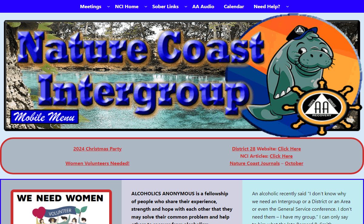 Home - Nature Coast Intergroup