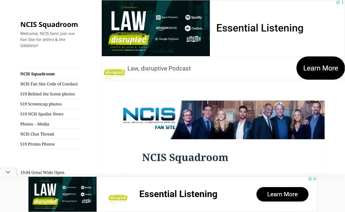 NCIS Squadroom – Welcome, NCIS fans! Join our Fan Site for Jethro & the Gibblets!!