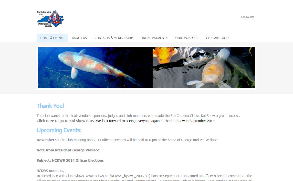 North Carolina Koi & Watergarden Society - Home & Events