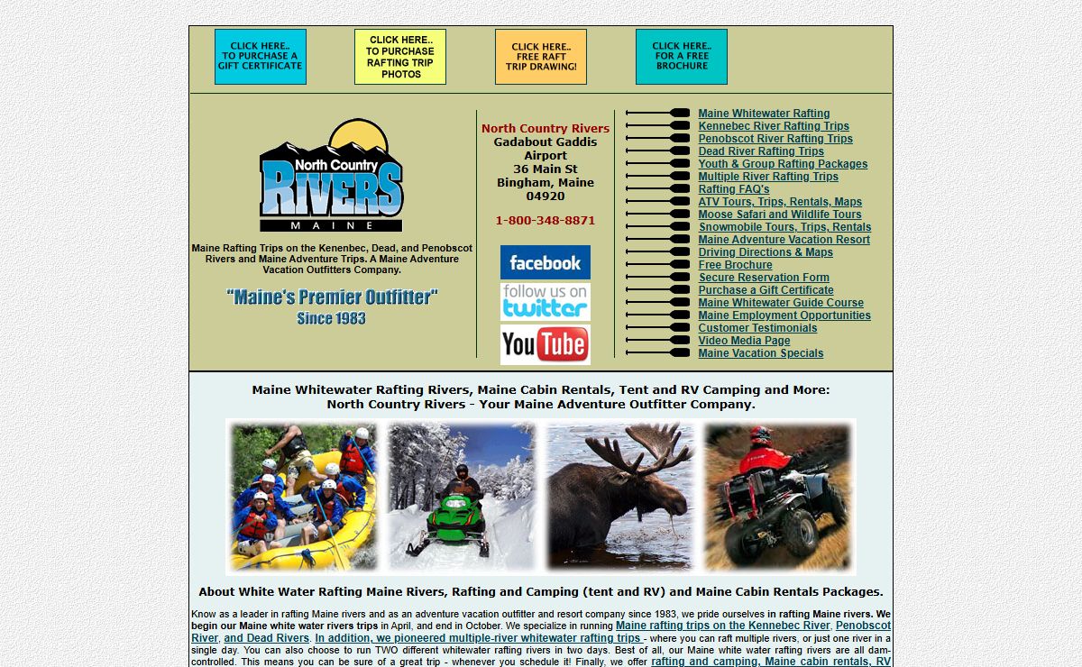 Maine White Water Rafting, Whitewater River Rafting in Maine - North Country Rivers