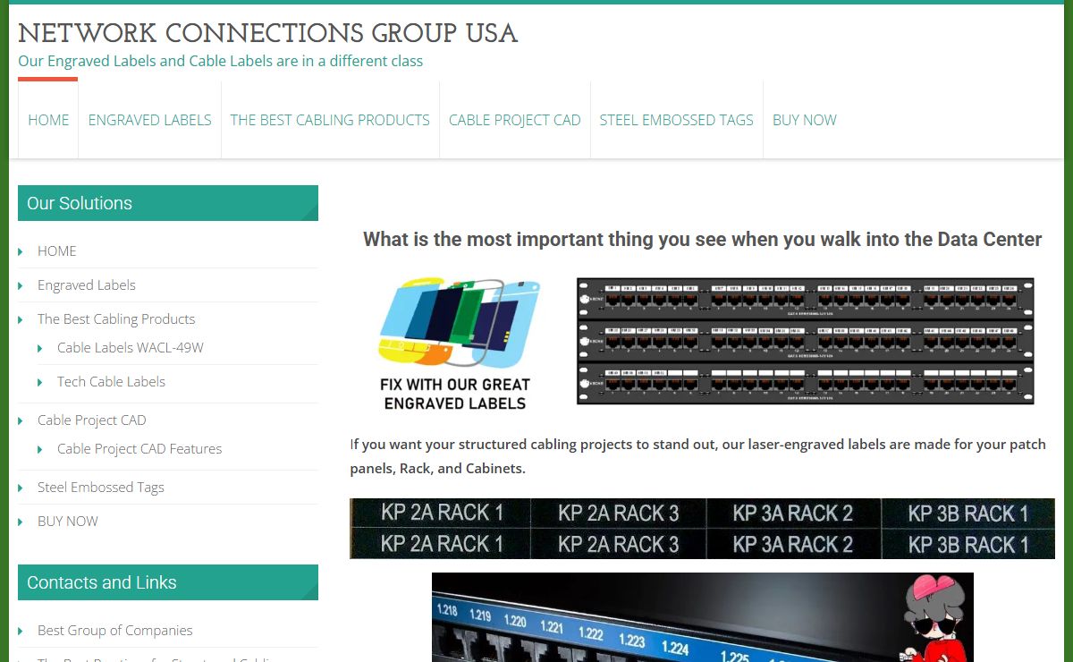 Engraved Patch Panel Labels | Cable Labels and FREE Shipping