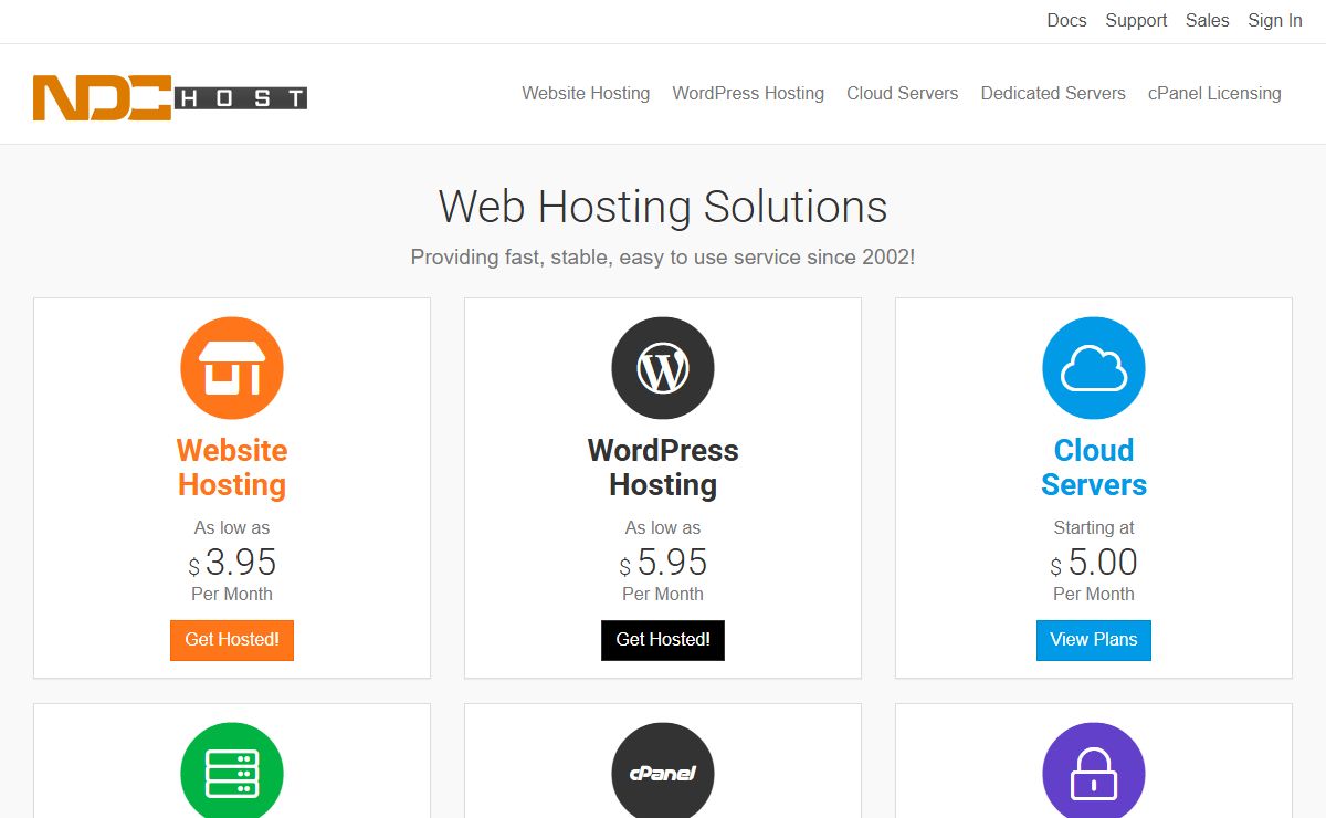 The Best in Web Hosting