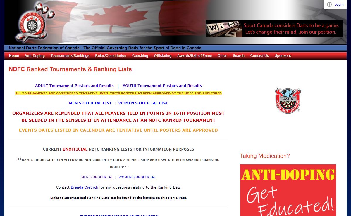 National Darts Federation of Canada