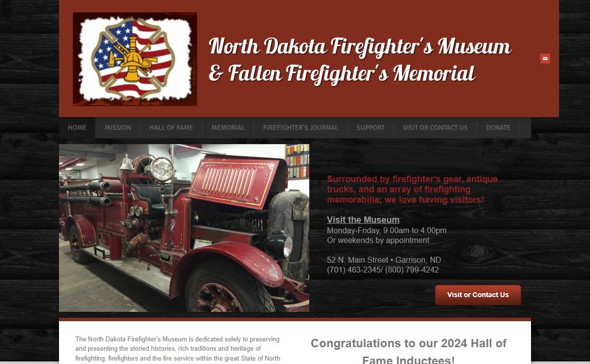 North Dakota Firefighter's Museum& Fallen Firefighter's Memorial - Home