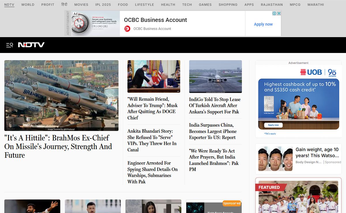 Get Latest News, India News, Breaking News, Today's News - NDTV.com