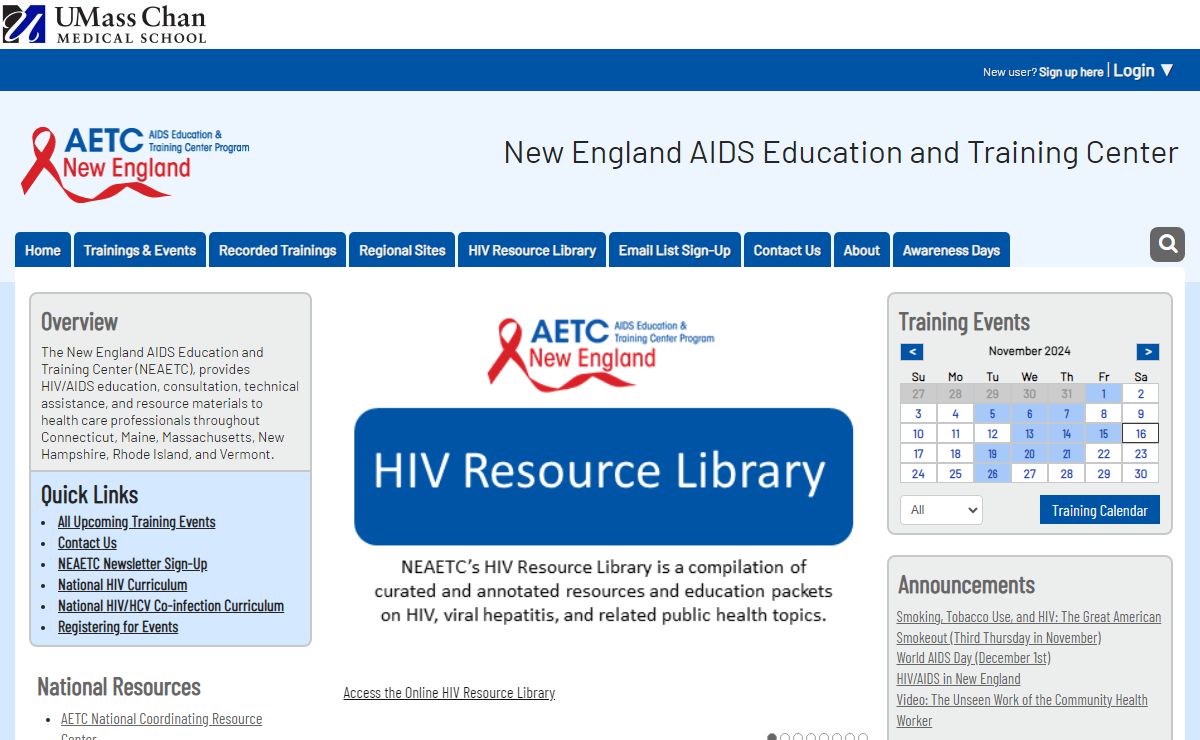 New England AIDS Education and Training Center: Home