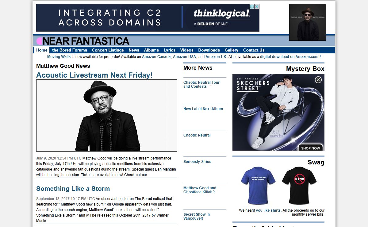 Matthew Good Music News - Near Fantastica .com